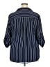 Torrid 100% Polyester Stripes Blue 3/4 Sleeve Blouse Size 2X Plus (2) - photo 2