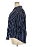 Torrid 100% Polyester Stripes Blue 3/4 Sleeve Blouse Size 2X Plus (2) - photo 5