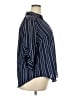 Torrid 100% Polyester Stripes Blue 3/4 Sleeve Blouse Size 2X Plus (2) - photo 4