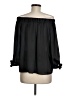 Assorted Brands 100% Polyester Black 3/4 Sleeve Blouse Size M - photo 2