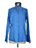 Soft Surroundings Blue Long Sleeve Button-Down Shirt Size M - photo 1