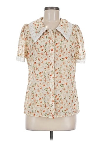 Allegra K Short Sleeve Blouse (view 1)