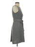 Elle Solid Gray Casual Dress Size XS - photo 4