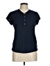 Pharaoh 100% Cotton Blue Short Sleeve Henley Size Med (2) - photo 1
