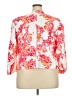 Emily... 100% Polyester Floral White Jacket Size 18W - photo 2