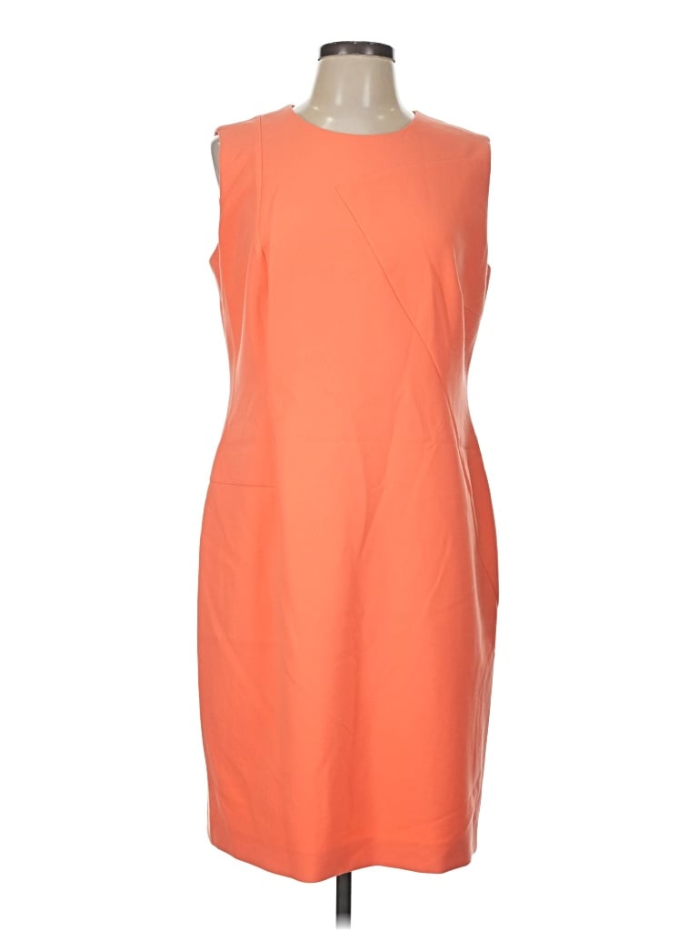 Pre-owned Boss By Hugo Boss Cocktail Dress In Orange