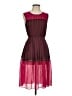 BCBGMAXAZRIA 100% Polyester Color Block Burgundy Cocktail Dress Size XS - photo 1