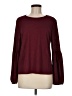 Pebble and Stone Burgundy Long Sleeve Top Size M - photo 1