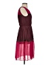 BCBGMAXAZRIA 100% Polyester Color Block Burgundy Cocktail Dress Size XS - photo 4