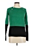 Anne Klein Color Block Green Pullover Sweater Size M - photo 1