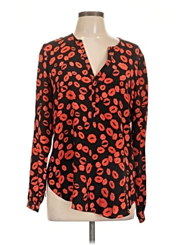 Rory Beca Long Sleeve Silk Top (view 1)