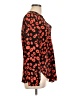 Rory Beca 100% Silk Orange Long Sleeve Silk Top Size L - photo 4