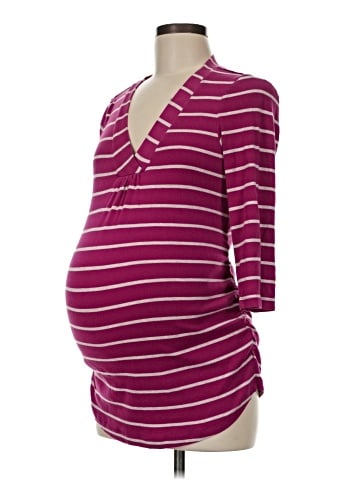 Oh Baby By Motherhood 3/4 Sleeve Polo (view 1)