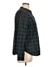 Talbots 100% Cotton Argyle Green Long Sleeve Blouse Size L - photo 4