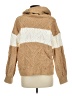 Francesca's 100% Polyester Color Block Tan Pullover Sweater Size M - photo 2