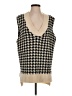 Unbranded 100% Acrylic Houndstooth Tan Sweater Vest Size S - photo 1