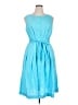Talbots Solid Blue Casual Dress Size 16 - photo 1