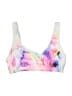 Shein Tie-dye White Swimsuit Top Size M - photo 1