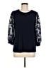 CeCe Blue 3/4 Sleeve Blouse Size M - photo 1