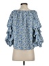 Patrizia Luca 100% Polyester Blue 3/4 Sleeve Blouse Size S - photo 2
