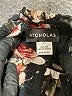 Nicholas 100% Silk Floral Black Cocktail Dress Size 2 - photo 7