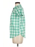 St. John's Bay Checkered-gingham Green Short Sleeve Button-Down Shirt Size M - photo 5