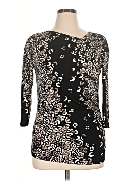 Ak Anne Klein 3/4 Sleeve Top