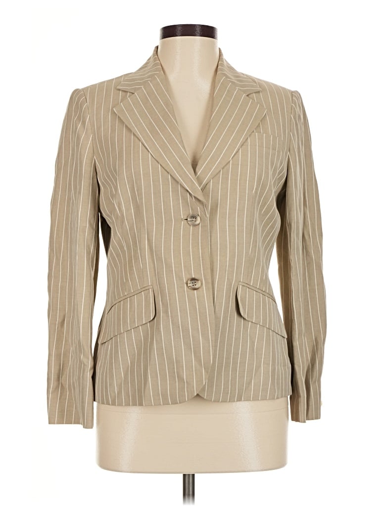 Pre-owned Talbots Blazer Jacket In Tan