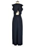 J.Crew 100% Polyester Solid Blue Jumpsuit Size 00 - photo 2