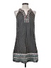 THML 100% Rayon Print Blue Casual Dress Size S - photo 1