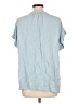 Nine West 100% Viscose Blue Short Sleeve Blouse Size L - photo 2
