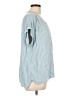 Nine West 100% Viscose Blue Short Sleeve Blouse Size L - photo 4