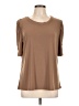 Diana Belle Brown Short Sleeve Top Size L - photo 1