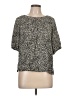 Alexander Jordan 100% Rayon Black Short Sleeve Blouse Size L - photo 1