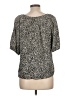 Alexander Jordan 100% Rayon Black Short Sleeve Blouse Size L - photo 2