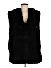 Gap 100% Polyester Black Faux Fur Vest Size M - photo 1