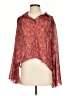 Blue B 100% Polyester Red 3/4 Sleeve Blouse Size S - photo 1