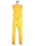 Soho Solid Yellow Jumpsuit Size S - photo 1