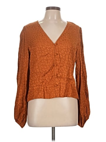 Ann Taylor Factory Long Sleeve Blouse (view 1)