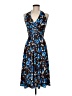Donna Morgan Print Blue Cocktail Dress Size 6 - photo 1