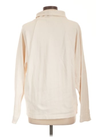 Madewell Brushed Herringbone Jacquard Turtleneck Top (view 2)