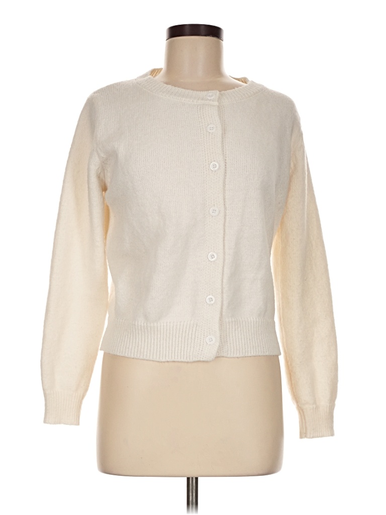 Pre-owned Unbranded Cardigan Sweater In Ivory