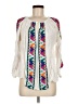 Roberta Roller Rabbit 100% Cotton Ivory 3/4 Sleeve Blouse Size M - photo 1