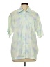 DAZY 100% Polyester Tie-dye Green Short Sleeve Blouse Size L - photo 1