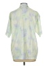 DAZY 100% Polyester Tie-dye Green Short Sleeve Blouse Size L - photo 2