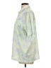 DAZY 100% Polyester Tie-dye Green Short Sleeve Blouse Size L - photo 5
