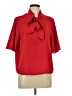 Shein 100% Polyester Red Short Sleeve Blouse Size L - photo 1