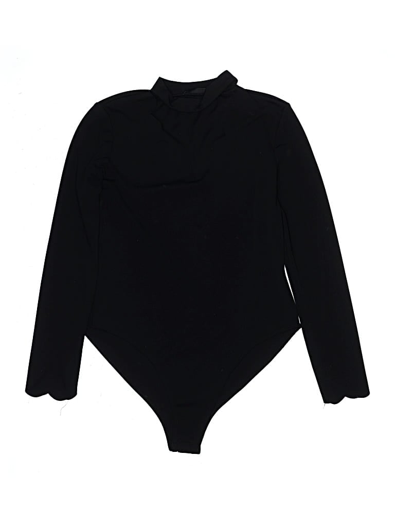 Pre-owned Shein Bodysuit In Black