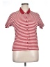 Cherry Stix Stripes Red Short Sleeve Button-Down Shirt Size XL - photo 1