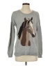 Talula Graphic Gray Pullover Sweater Size S - photo 1